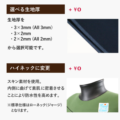 ロングチェストジップ フルスーツ